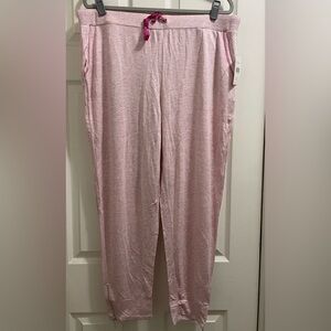 NWT Peyton Primrose Heathered Pink Lightweight Lounge Pants Size 1X MSRP $64